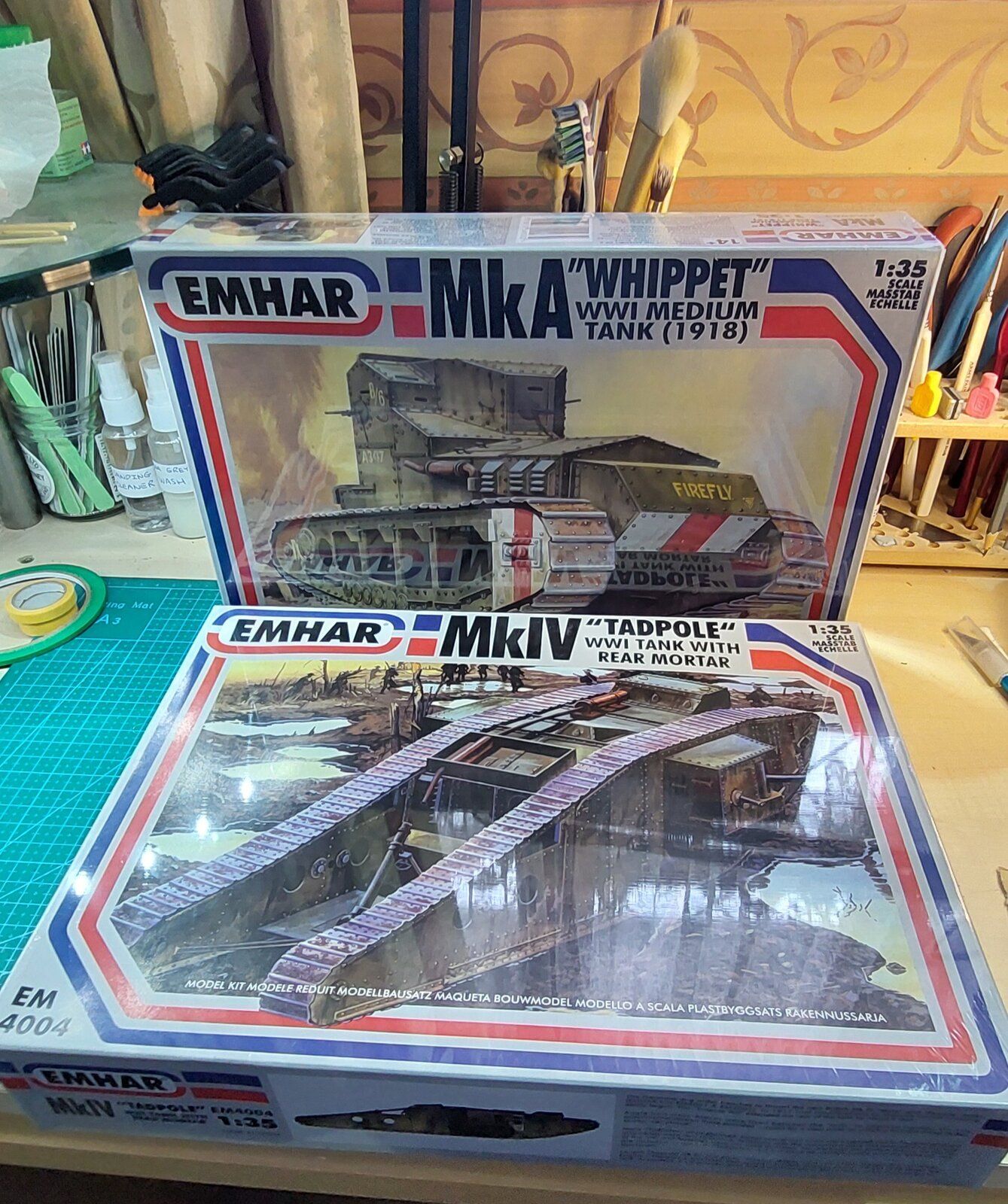 Whippet Addict Exploded Emhar 1 35 whippet tank | Scale Model Addict - Model Tips, Guides ...