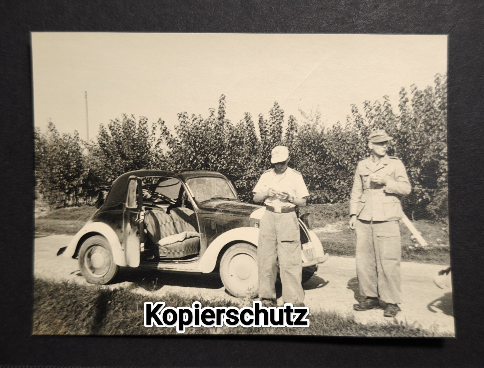 Foto- 'Fahrt nach Grado, Fiat 500 Simca 5 Topolino, Luftwaffe,Norditalien 2.WK.jpg