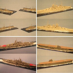 1/1200 wargame ship models